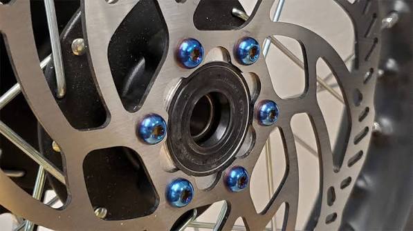 Titanium bolts for Surron Brake rotor